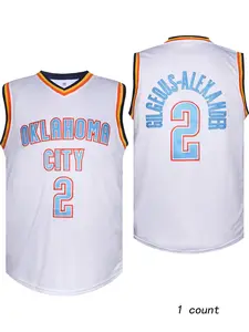 Shai Gilgeous-Alexander 2 Oklahoma City Basketball Jersey, Quick-Dry Sports Top, Casual Loose-Fit Tank, Breathable & Comfortable