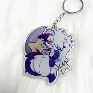 Sleepy Loona HelluvaBoss Keychain, Cute, Durable, And Perfect For Bags, Keys, Or Gifts. Great For Daily Use Or As Thoughtful Little Gifts For Your Friends And Yourself.