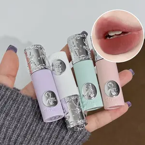 Swan Embossed Matte Velvet Lipstick, Natural Glow, Easy Color Application, Single Swipe Matte Finish, Silk Texture, Makeup