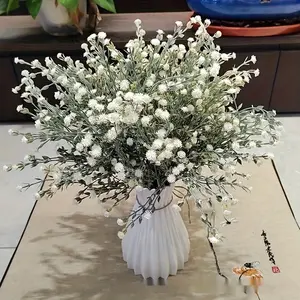 Simulation Willow Leaves And Starry Sky Create a Sophisticated Atmosphere for Home Decor, Weddings, And Party Scenes with Plastic Artificial Flowers, Artificial Flowers for Outside