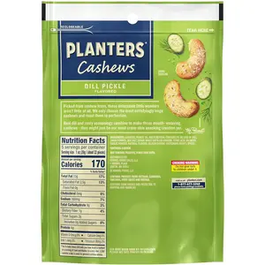 Cashews Dill Pickle - Trail Mix Snack Packs - Snacks with Dill Pickle, Snack Pack, Party Trail Mix, 5 Oz Bag, Pack of 1