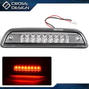 CROSSDESIGN Fit For 95-17 TOYOTA TACOMA Red Lens Tail Rear Lamp LED Third 3rd Brake Light