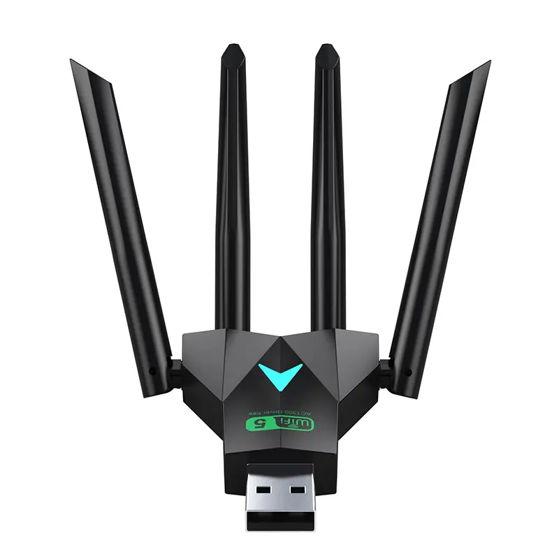 Dual Band 1300Mbps WiFi USB Adapter 2.4G/5Ghz Wi-Fi Dongle USB3.0 802.11AC 4-Antenna Wireless Receiver For PC/Laptop Driver Free