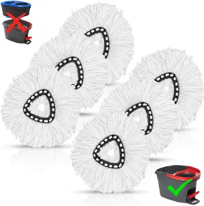 6 Pack Mop Heads Replacements for Ocedar Easy Wring 1-Tank System,Compatible with O-Cedar Mop Heads Replacements