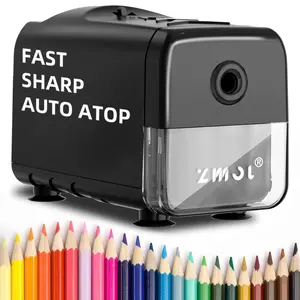 [Teacher Gift] Zmol Electric Pencil Sharpener, Heavy Duty Classroom Pencil Sharpeners, Pencil Sharpener for Colored Pencils with Stronger Spiral Blade
