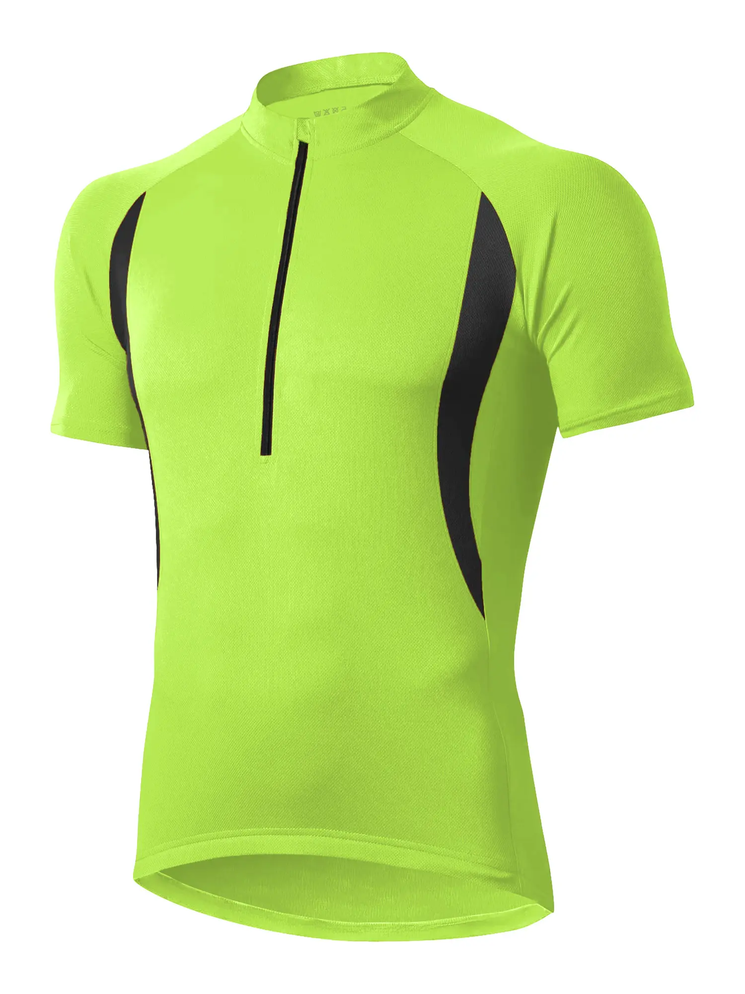 Men’s Long-Sleeve Cycling Apparel - Sweat-Wicking Quick-Dry Fabric, Back Reflective Stripe Pattern, 3 Rear Pockets - Essential Male Cycling Gear, Comfortable During Rides, Enhances Visibility for Outdoor Mountain Biking