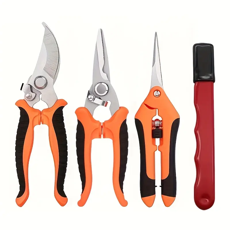4-Piece Pruning Shears Gardening Scissors Set, Bonsai Fruit Tree Branches  Multi-Use Tools, Stainless Steel Garden Clippers, Garden Anvil Trimmer, Tree  Trimmer - TikTok Shop