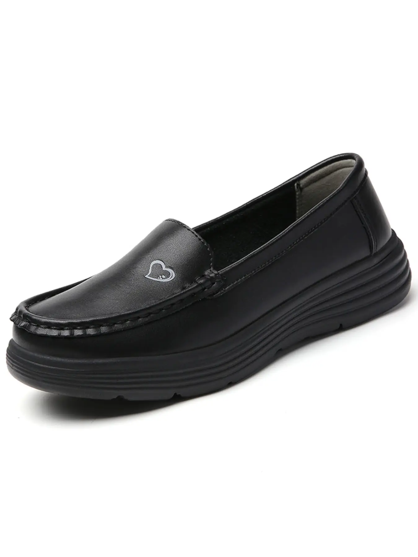Women's Walking Shoes, Nurse Shoes, Casual PU Leather Slip-Ons, Slip On Footwear, Lightweight Soft Sole, Anti-Slip Work Shoes, Casual Fashion Shoes, Comfortable for Long Hours