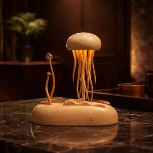 Handcrafted Wooden Automaton Ornament – Internal Gear – Christmas & Black Friday Gift Decor – Silent Non-Music Version – USB-C Rechargeable Battery