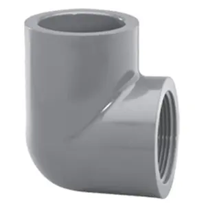 212 MAIN ASTM NSF Certified Socket Type 1.5 in. Skt x Fpt 90-Degree PVC Plastic Schedule 80 Elbow