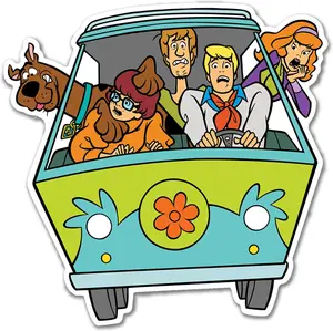 Officially Licensed ScoobyDoo's Mystery Machine Wild Ride ."x."Dynamic Decal| Premium AutoGrade All Weather Vinyl for Car, Water Bottle, Laptop, Cooler, Phone| Made in USA