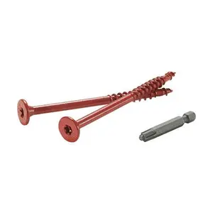 212 MAIN Fastenmaster 5915269 Flatlok No.14 x 5 in. Torx Drive No.40 TTAP Flat Head Epoxy Coated Coarse Thread Carbon Steel Wood Screws, 250-Piece, Flush Finish for Sailing Water Sports