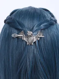 Viking Retro Gothic Bat Hairpin, Celtic Knot Hair Stick, Nordic Norwegian Accessories, Perfect for Parties, Valentine's, Mother's Day Gifts