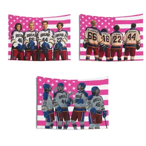 Hockey Boys Briar U Tapestries, Belmont Cameli Pink Flag, Stephen Kalyn Indoor Wall Tapestries, Antonio Cipriano, Jalen Thomas Brooks