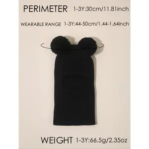 Knitted hat, warm winter outdoor wool hat, casual and versatile for everyday wear, with a medium fabric thickness.