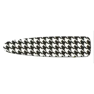 Faux Leather Houndstooth Print Hair Clip (3")