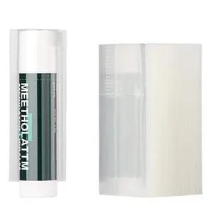 500pcs Lip Balm Heat Shrink Bands 64x30mm Bottle Sealer Clear PVC Heat Wrap Bags for Lip Gloss Tubes Packaging