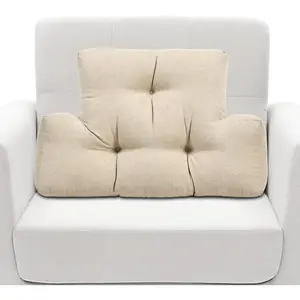 Pillow for Recliner  Support Pillow Soft and Fluffy  Support Cushion Thick  Cushion for Chairs, Recliners,Sofa, Couch and Bed for   Beige