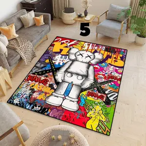 Hypebeast Rug, Hype Beast , Bearbrick rug, Hypebeast Wall Art rug, Pink Hypebeast, Hypebeast carpet, Tepic,Bear brick art,Machine Washable style 2