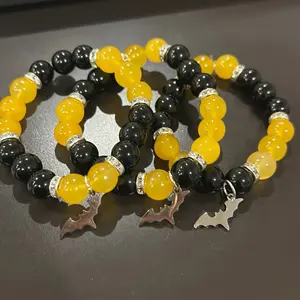 Bat Yellow Black Bracelet