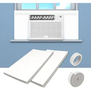 Ac insulation side foam panels for window ac unitindoor air conditioner coverair conditioner side panels kit with window ac insulation top panel for winter and summer