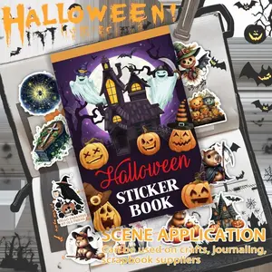 524 PCS 54 Sheets Halloween Pumpkin Sticker Book – Spooky & Cute Vinyl Stickers for Scrapbooking, DIY Crafts, Kids Activities, Trick or Treat Bags, Classroom Decor & Party Favors, TikTokShopJumpstartSale