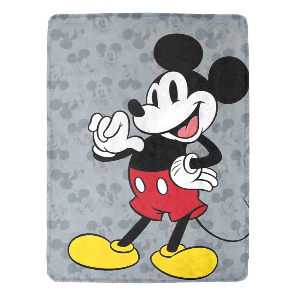 [SummerVibes] DISNEY CLASSIC Mickey Mouse Blanket, All Seasons Flannel Fleece Blanket Soft Warm Blankets For Couch Sofa Bed Camping Travel