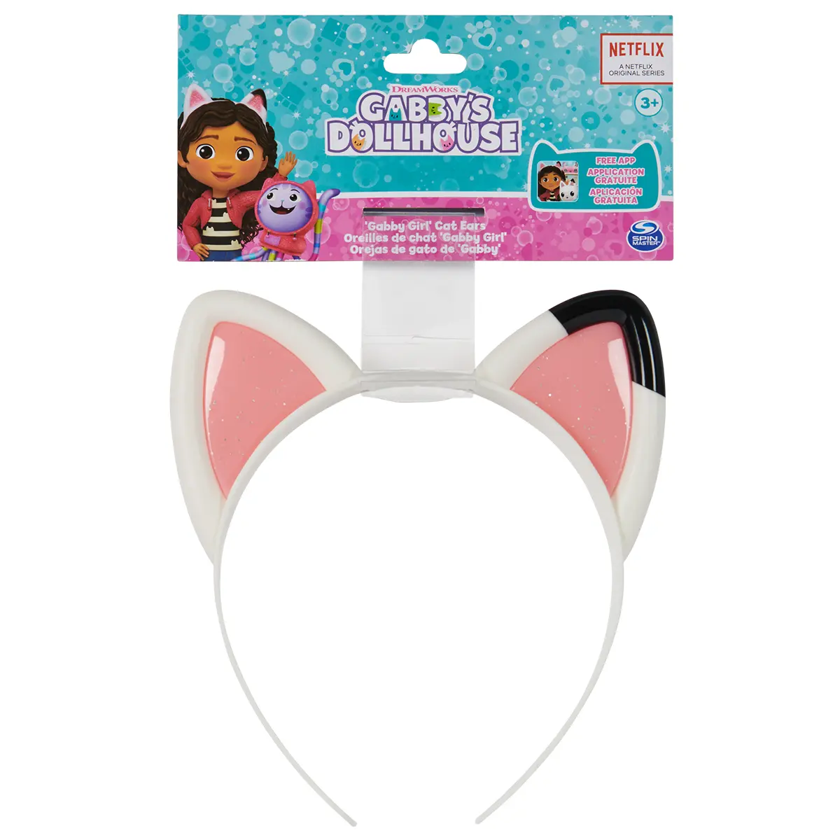 Kids' Cute Cat Ear Headbands, 8-Pack Sparkly Fashion Hair Accessories, Unisex Dress-Up Set for Parties and Play, Gabby's Fans, Sparkly Details, Animal-Ear Headbands, Bedazzled Headbands