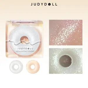 JUDYDOLL Starlight Highlighting Powder, Glitter, Brightening Skin Tone, Enhancing Makeup Color, Highlight, Vibrant Luminosity, Transparent Fine Shimmer, Eye-Catching Sparkle, Color Correction, Refresh Look, Summerwins
