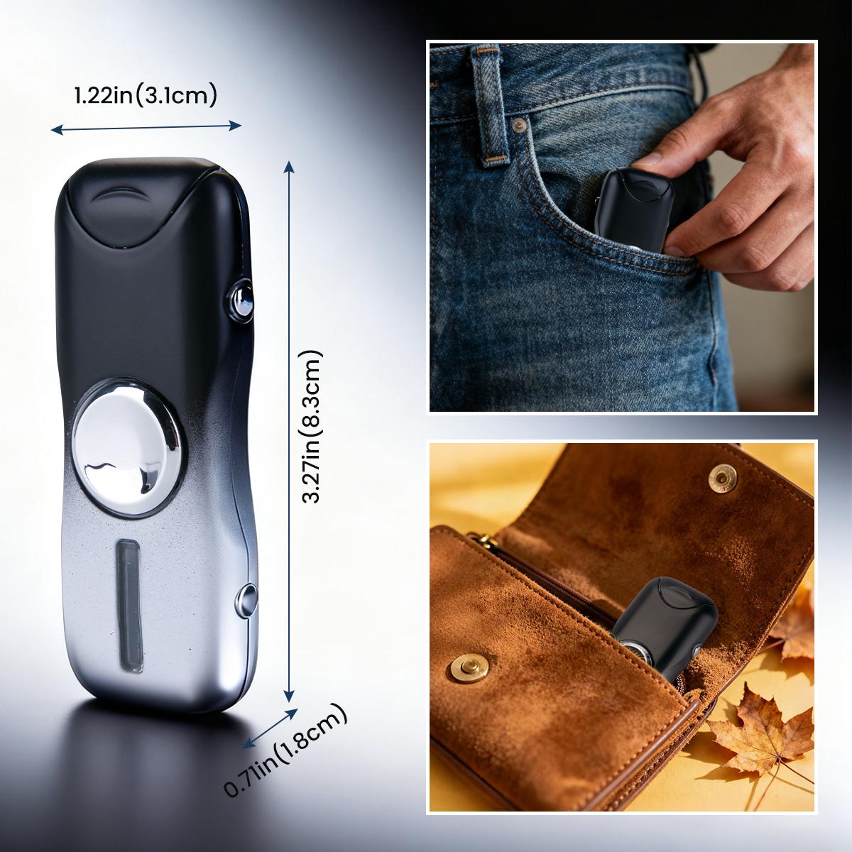 Electric lighter, USB rechargeable, windproof, flameless plasma dual arc lighter, small metal pocket lighters for camping, fidget toy, and special gift for men and women