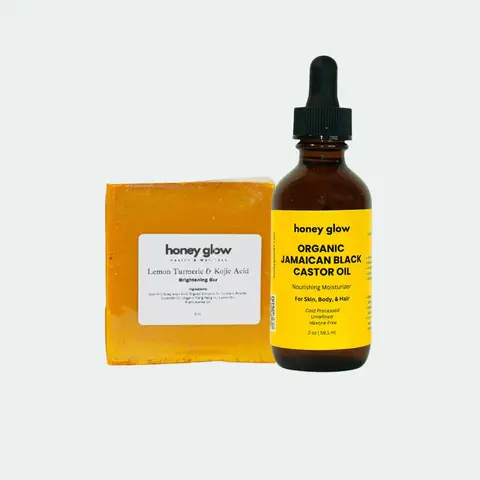 Glow Duo - Turmeric Soap & Castor Oil Bundle