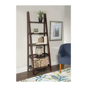Linon Home Mircea 5-Shelf Ladder Bookshelf