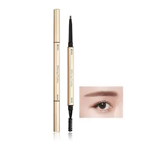 Double-ended Eyebrow Pencil, Long Lasting Eyebrow Pencil, Brow Styling Brush, Brow Shading & Filling Pencil, Brow Brush Makeup Tool, Eye Makeup Products, Precisely Sculpted Brows