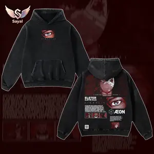 Signalis Elster LSTR-512 Hoodie, Cosmic Horror Sci-Fi Game Graphic Pullover, Red Eye AEON Design, Casual Comfort Cotton Blend Fabric Fit Top Dark Aesthetic Gaming Merch Men's and Women's Clothing Sweatshirt for Horror Game Fans Indie Gamer