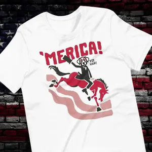 Fourth of July Buckin Bowser Unisex t-shirt