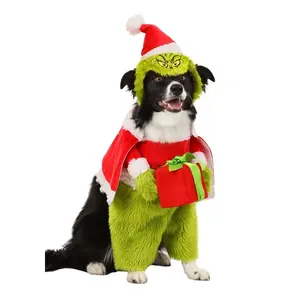 The Grinch Santa Dog Costume