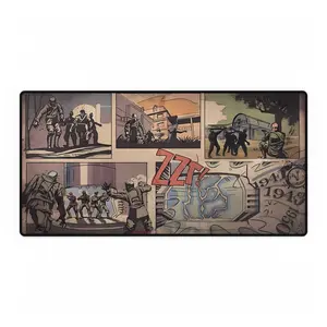 COD Zombies Kino Der Toten Loading Screen Desk Mat - Gaming Anti-Slip Rubber Base Extra Large Gaming Mousepad - Desk Accesories
