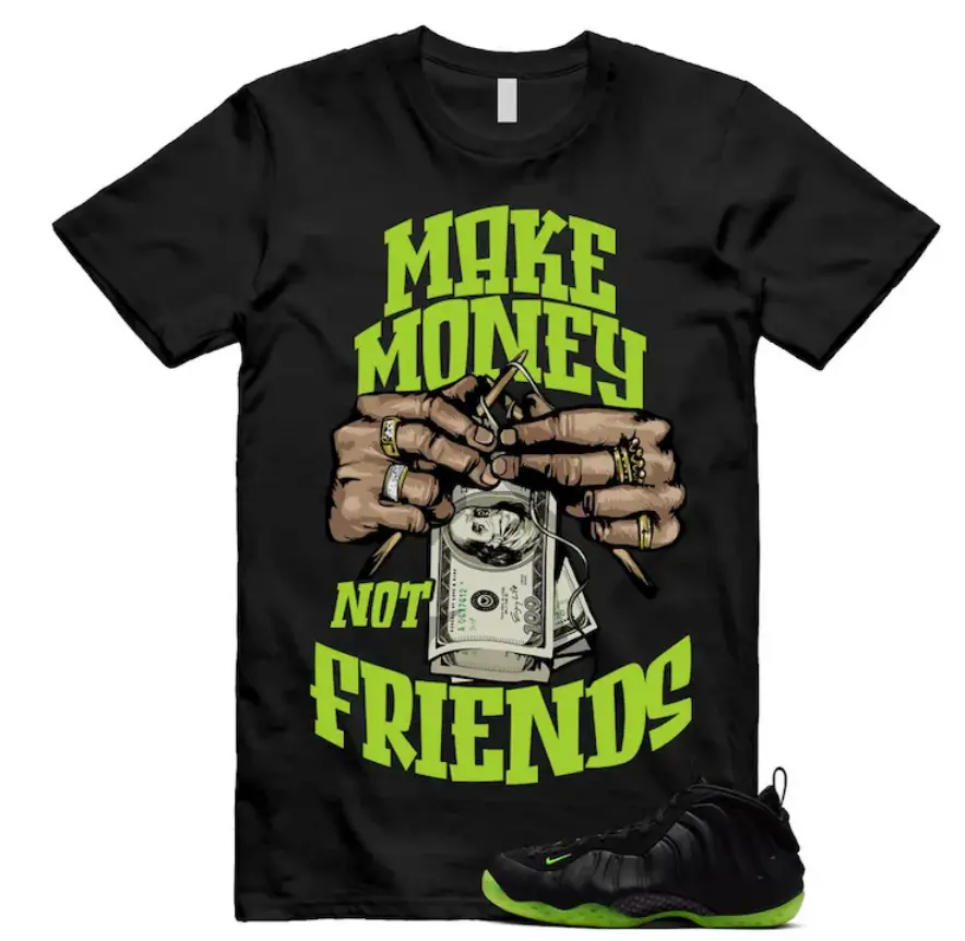 Unisex Shirt to Match Sneaker, Foamposite Volt Black Air One T Shirt Match MM, Trending Shirts, Top T-Shirt