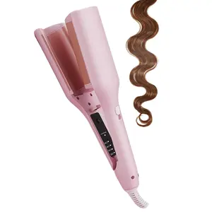 Multifunctional Rotating Curling Wand, Tourmaline Negative Ion Curling Iron, Portable Styling Tool for Hollywood & Mermaid Waves