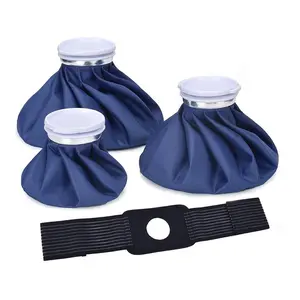 Reusable Ice Bags Set, 4 Counts/set Hot & Cold Ice Pack & Ice Wrap, Durable Ice & Hot Water Bag for Injuries, Elastic Breathable Support Wrap