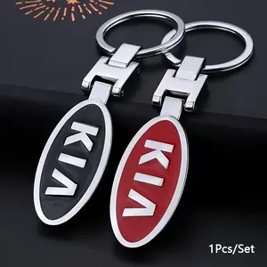Car Emblem Keychain Zinc Alloy Keyring Pendant For KIA K3 Sportage Carnival K5 Seltos Pegas KX1 EV5 Sonet EV6 K4 EV3 Ceed K8 K9 Cerato Proceed Sorento Stinger Forte Niro Cadenza Soul Stonic Telluride RIO Borrego Optima Seltos Picanto