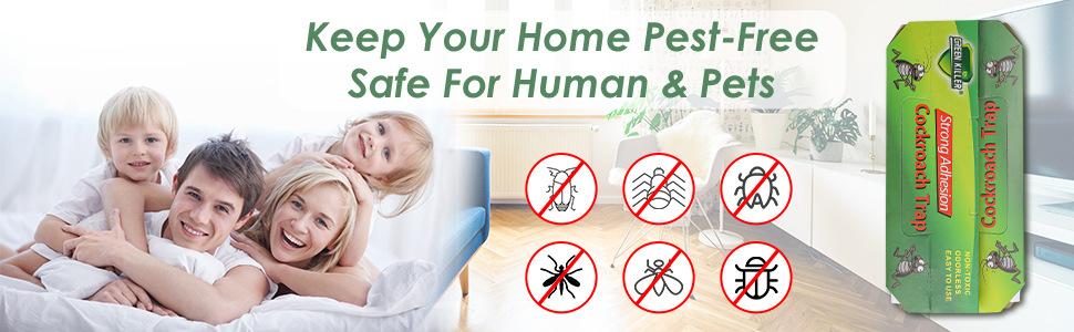 10-30 Pcs Non-Toxic Cockroach Traps - Baited Indoor Roach Killer, Pet & Kid Safe 10-30 Pcs Non-Toxic Cockroach Traps - Baited Indoor Roach Killer, Pet & Kid Safe