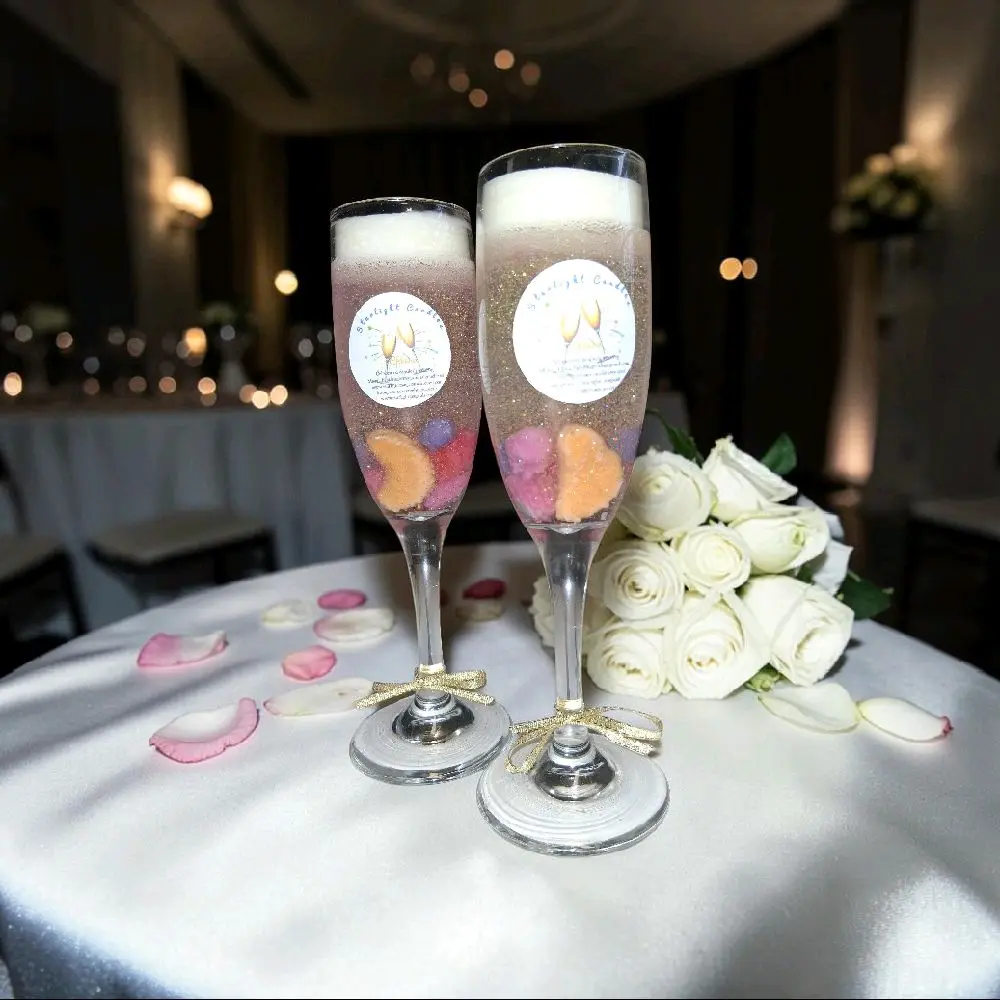 Cheers Gel Scented Candles - Perfect for Weddings and Special Occasions