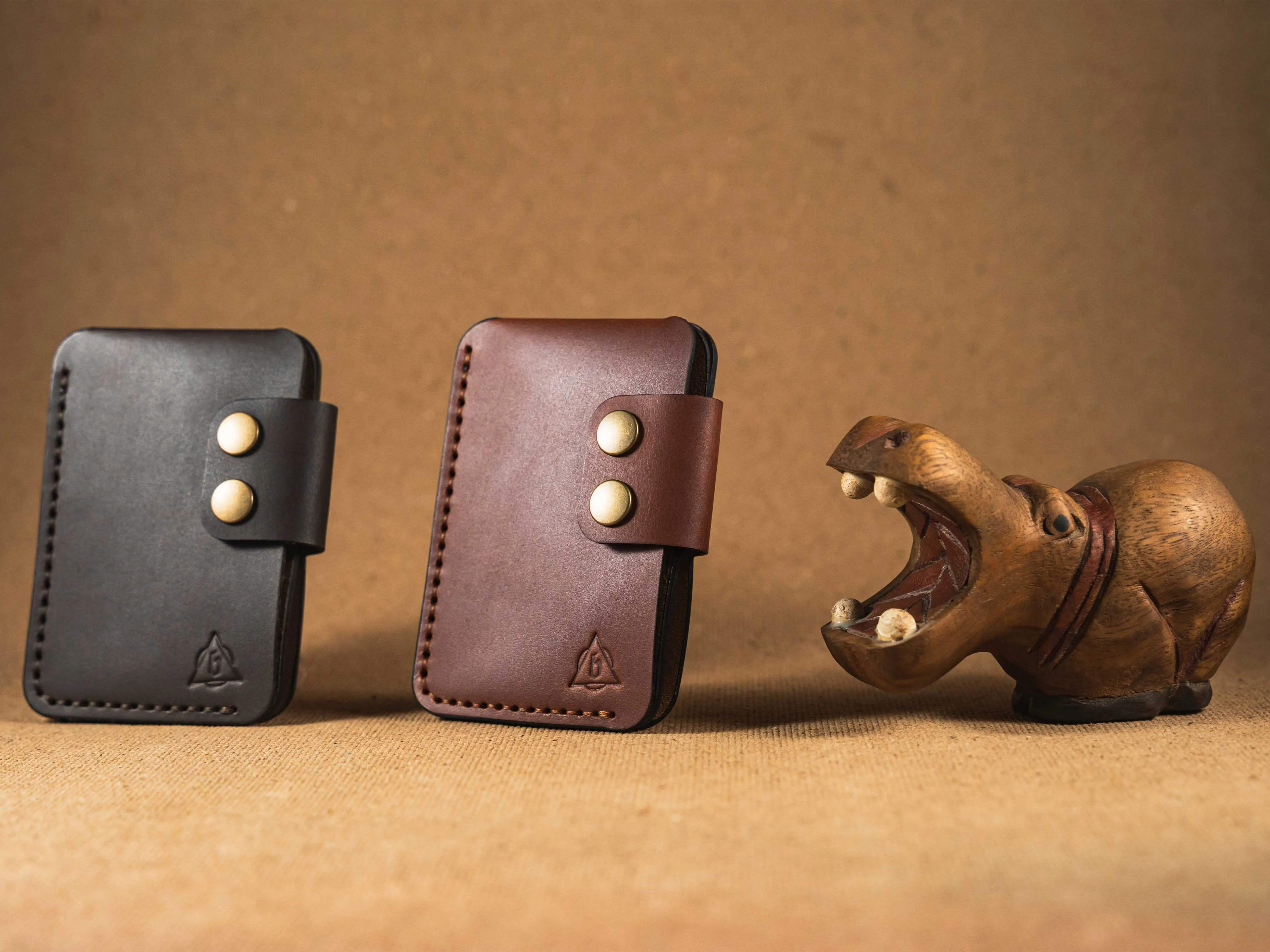 Premium Quality Handcrafted Leather Wallet | Men's Wallet | Button Closure | Hand Stitched | Card Holder | Burnished Edges | 12 to 15 Cards Space | Perfect Gift Idea for Men