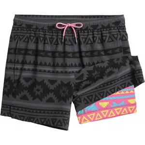 Mens 5 Inch Stretch Swimming Shorts Compression Liner Swim Trunks Swimwear Bathing Suits Beach Wear Swim Suits