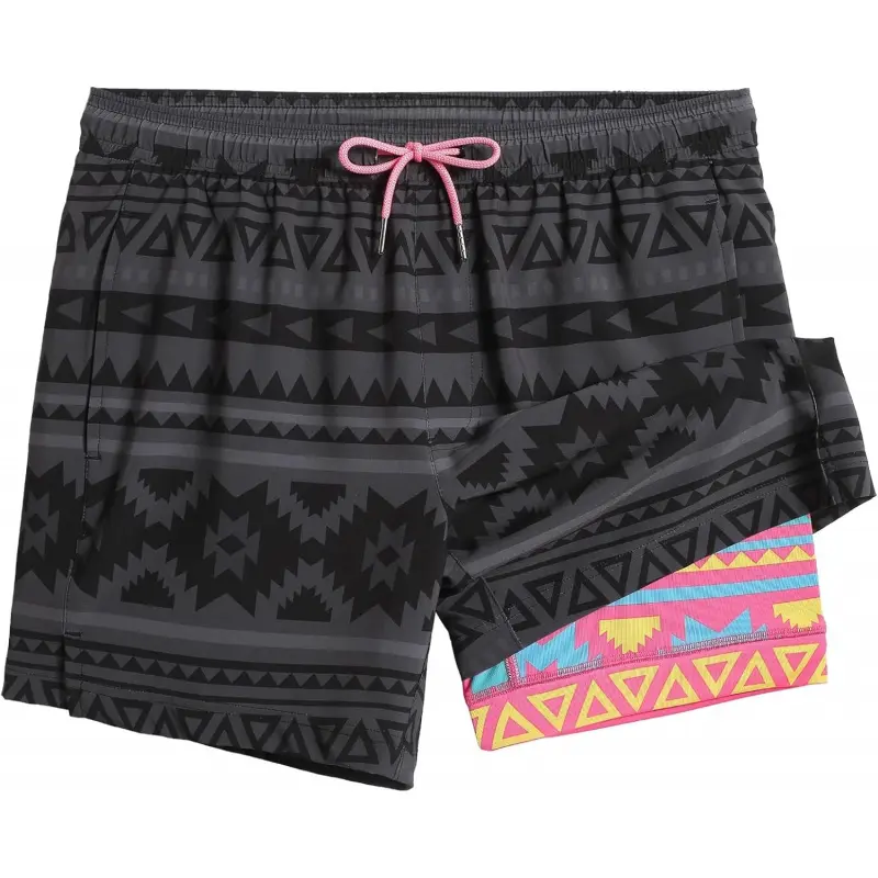 Mens 5 Inch Stretch Swimming Shorts Compression Liner Swim Trunks Swimwear Bathing Suits Beach Wear Swim Suits