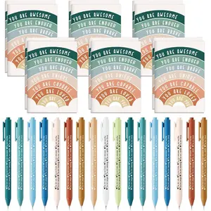 60 count Inspirational Notebooks for Women Men Motivational Gifts Bulk Mental  Notepad Motivational Pen Employee Psychology Pocket Journal for Teacher Student Christmas Favor (Rainbow)