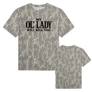 My Ol' Lady Will K You Mossy Oak Camo Tee, Bottomland Southern Humor Shirt, Country Couple Graphic Tee, Style Camo 3D T shirt, Camo 3D
