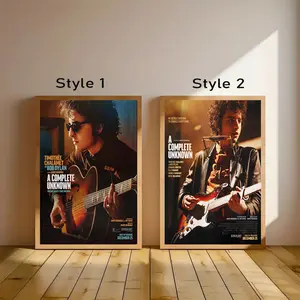 A Complete Unknown Movie Poster Timothee Chalamet  Vintage Posters