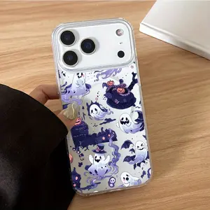 Halloween Perfect for The for iphone 17 pro max Stylish And Creative Magnetic Phone Case Features a Spooky Little Ghost Halloween Design. It Is Compatible with for iPhone 17 air phone case magsafe iPhone 17 camera protection